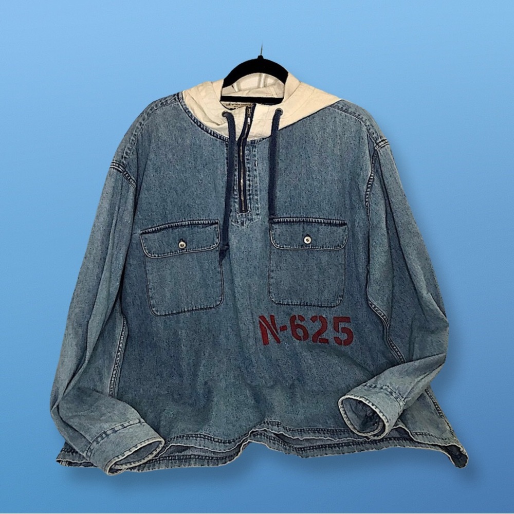 Nautica Denim | Pullover | Oversized pullover denim hoodie